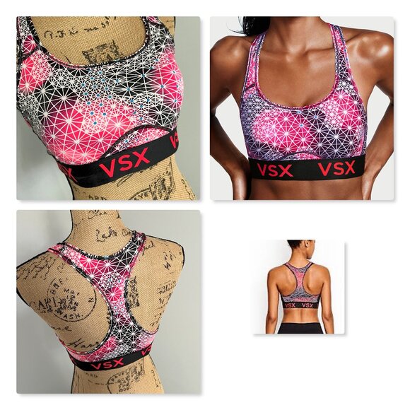 Victoria's Secret VSX The Player Racerback Sport Bra Sz L - Picture 6 of 9
